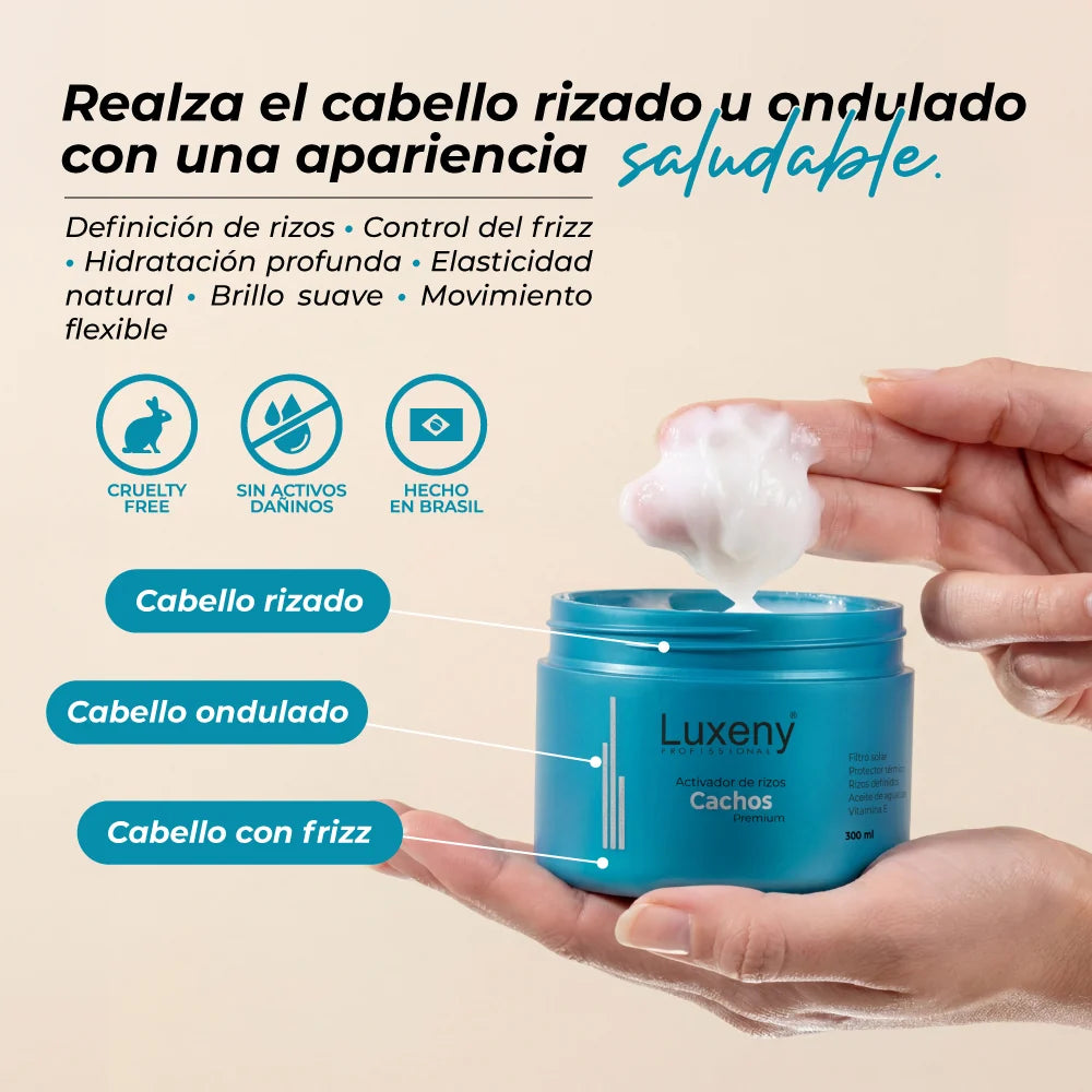 Activador de Rizos Termoactivo 300 g. Luxeny