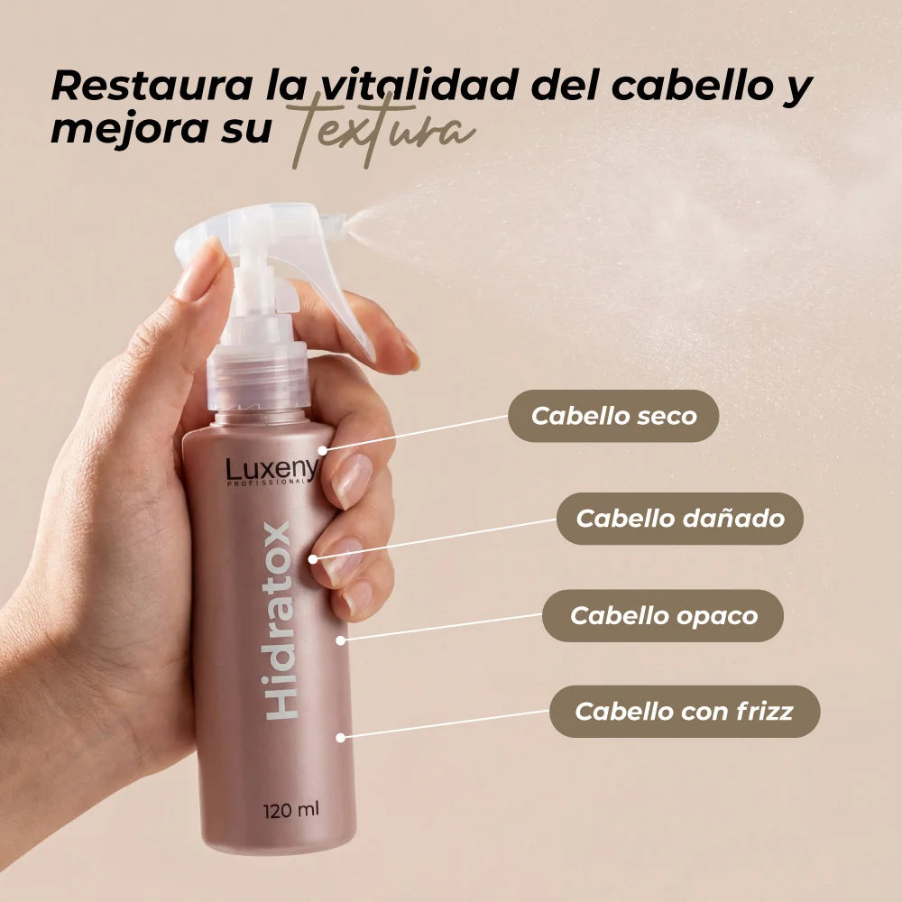 Hidratox, tratamiento efecto bótox capilar instantáneo. Luxeny