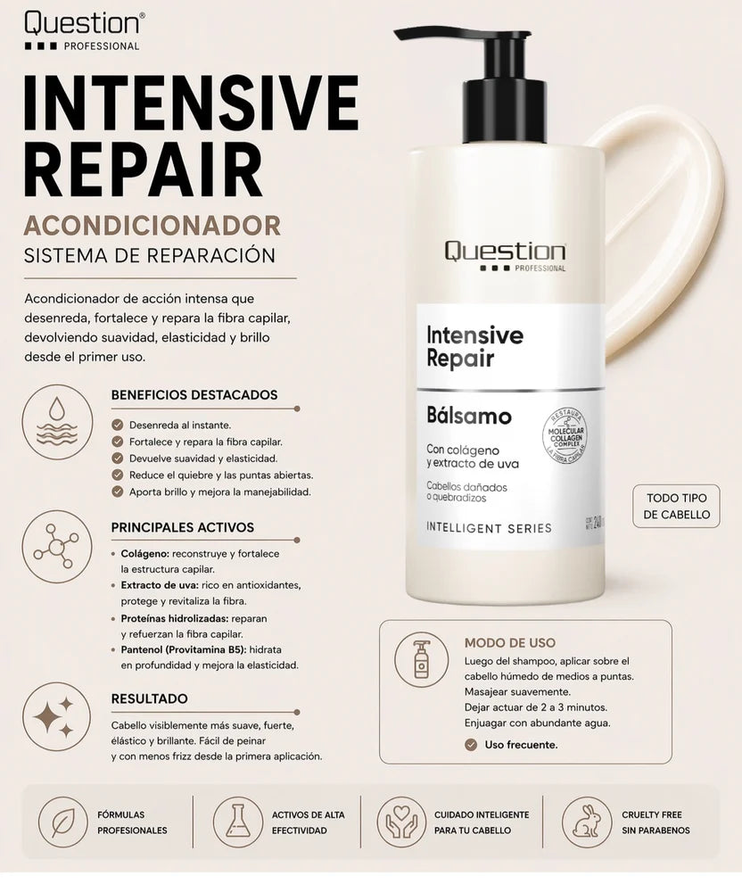Bálsamo Intensive Repair – Question Professional (230 ml)