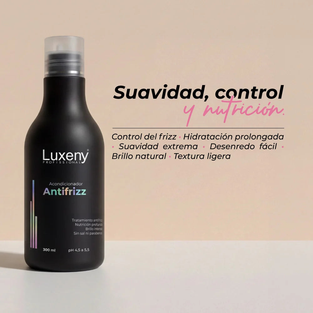 Acondicionador Antifrizz 300 ml. Luxeny