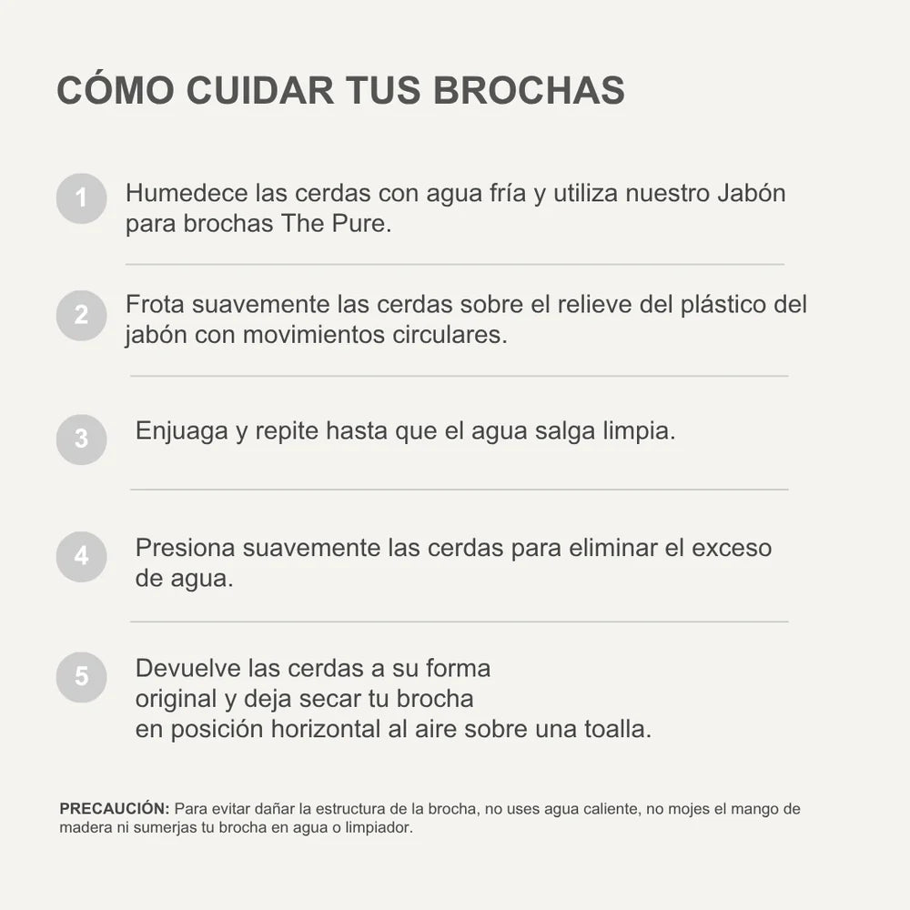 BROCHA DE ROSTRO Y OJOS "THE BEGINNER". Veus