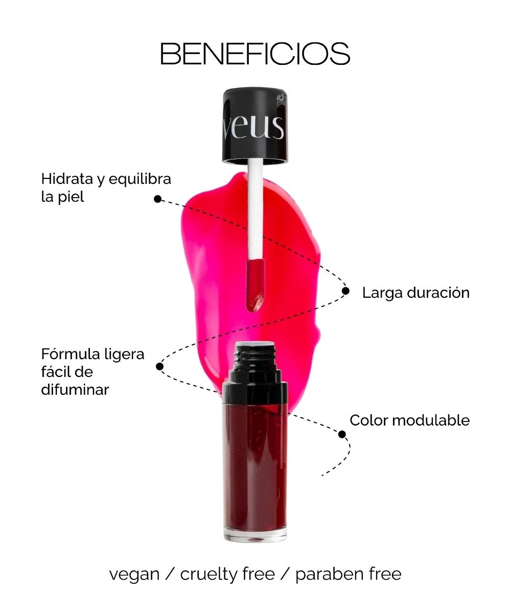 TINTE DE LABIOS Y MEJILLAS "THE TINT". Veus