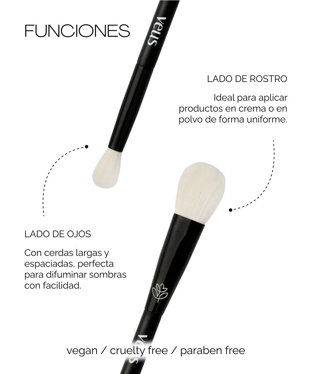 BROCHA DE ROSTRO Y OJOS "THE BEGINNER". Veus