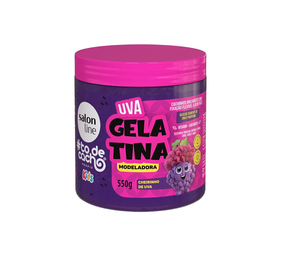 Gelatina Modeladora Uva Salon Line 550ml