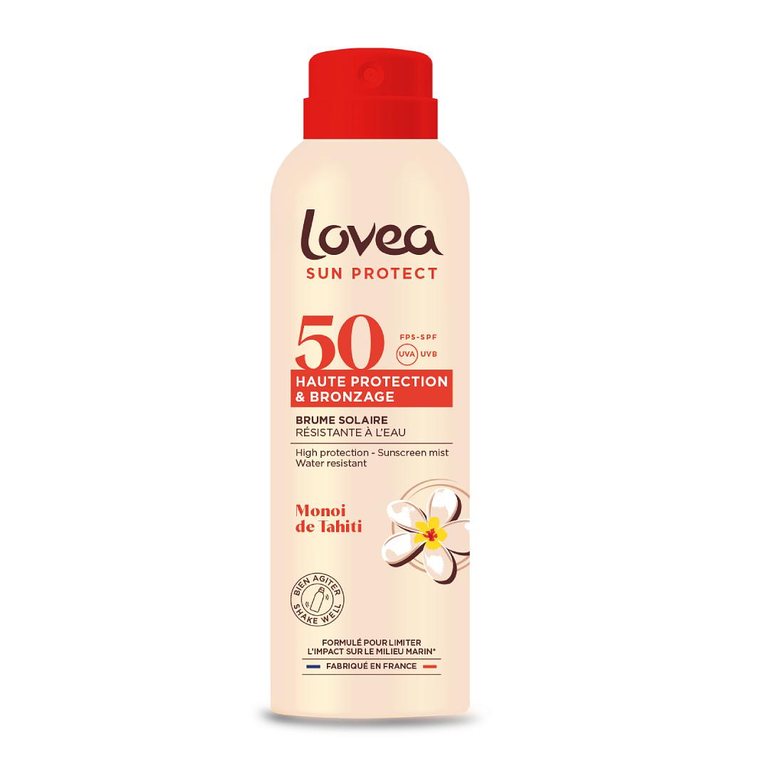 Bruma alta protección y bronceado fps50 aceite monoi de thaiti - 150ml. Lovea