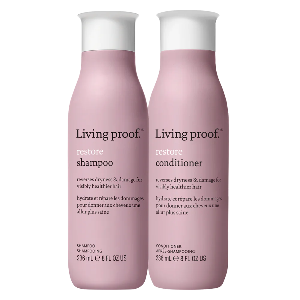 Pack Restore Brilliantly Revived - Shampoo, acondicionador y spray acondicionador. Living Proof