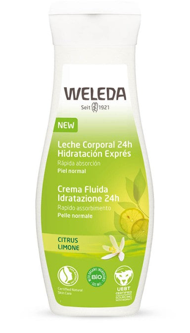 Leche Corporal hidratante de Citrus. Weleda