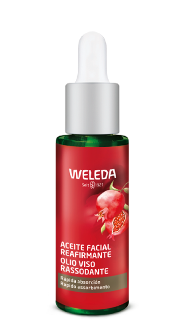 Aceite Facial Reafirmante de Granada. Weleda
