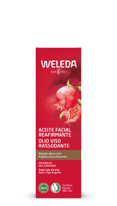 Aceite Facial Reafirmante de Granada. Weleda